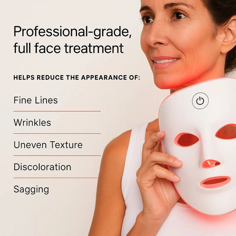 Votre spa personnel à domicile : masque LED pour une peau éclatante et un esprit apaisé.