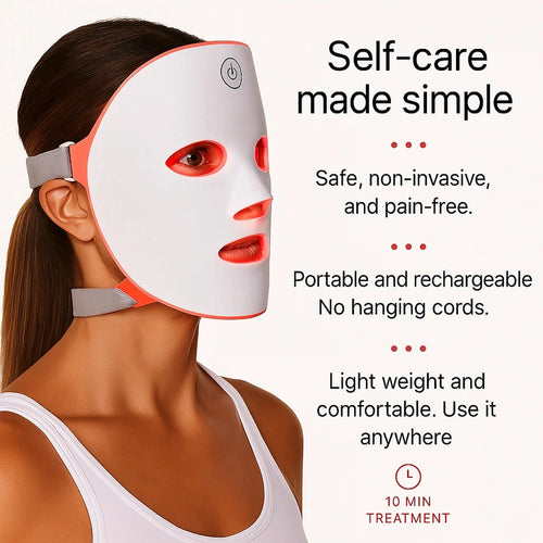 Votre spa personnel à domicile : masque LED pour une peau éclatante et un esprit apaisé.